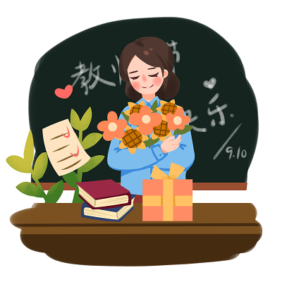 老师学生教师节学生儿童人物素材